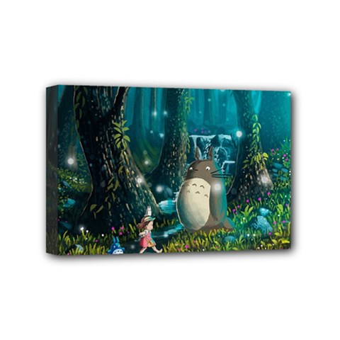 Anime My Neighbor Totoro Jungle Natural Mini Canvas 6  X 4  (stretched)