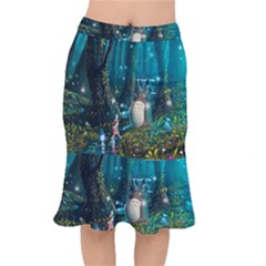 Anime My Neighbor Totoro Jungle Natural Short Mermaid Skirt