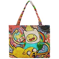 Painting Illustration Adventure Time Psychedelic Art Mini Tote Bag