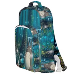 Anime My Neighbor Totoro Jungle Natural Double Compartment Backpack by Sarkoni