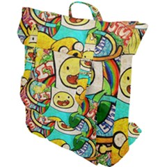 Painting Illustration Adventure Time Psychedelic Art Buckle Up Backpack by Sarkoni