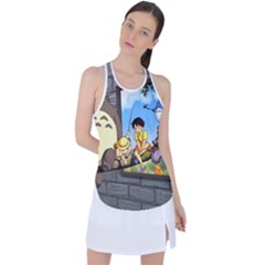 My Neighbor Totoro Racer Back Mesh Tank Top