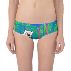 Jake And Finn Adventure Time Landscape Forest Saturation Classic Bikini Bottoms