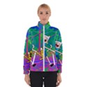 Jake And Finn Adventure Time Landscape Forest Saturation Women s Bomber Jacket View1