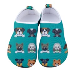 Different Type Vector Cartoon Dog Faces Kids  Sock-style Water Shoes