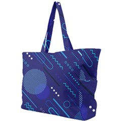 Classic Blue Background Abstract Style Simple Shoulder Bag