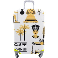 Egypt Symbols Decorative Icons Set Luggage Cover (large) by Bedest