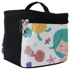 Set Cute Mermaid Seaweeds Marine In Habitants Make Up Travel Bag (big)