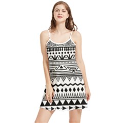 Boho Style Pattern Summer Frill Dress
