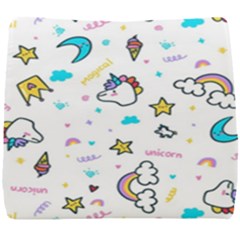 Unicorns Rainbows Seamless Pattern Seat Cushion by Bedest