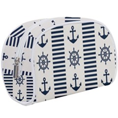 Nautical Seamless Pattern Vector Illustration Make Up Case (large)