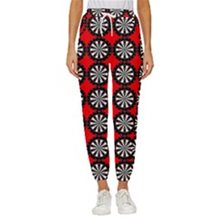 Dart Board Women s Cropped Drawstring Pants by Dutashop