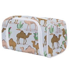 Camels Cactus Desert Pattern Toiletries Pouch