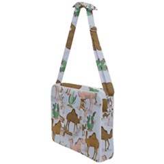 Camels Cactus Desert Pattern Cross Body Office Bag