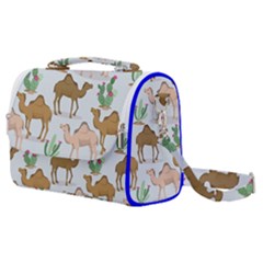 Camels Cactus Desert Pattern Satchel Shoulder Bag