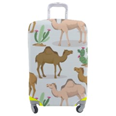 Camels Cactus Desert Pattern Luggage Cover (Medium)