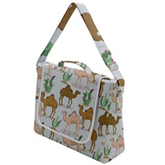 Camels Cactus Desert Pattern Box Up Messenger Bag