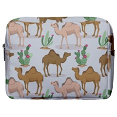 Camels Cactus Desert Pattern Make Up Pouch (Large)