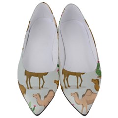 Camels Cactus Desert Pattern Women s Low Heels