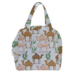 Camels Cactus Desert Pattern Boxy Hand Bag