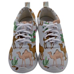 Camels Cactus Desert Pattern Mens Athletic Shoes