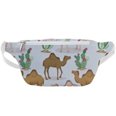 Camels Cactus Desert Pattern Waist Bag 
