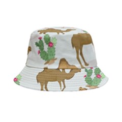 Camels Cactus Desert Pattern Bucket Hat