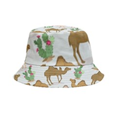 Camels Cactus Desert Pattern Inside Out Bucket Hat