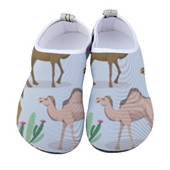 Camels Cactus Desert Pattern Women s Sock-Style Water Shoes
