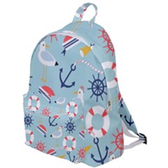 Nautical Marine Symbols Seamless Pattern The Plain Backpack by Hannah976