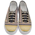 Seamless Pattern Egyptian Ornament With Lotus Flower Women s Classic Low Top Sneakers View1