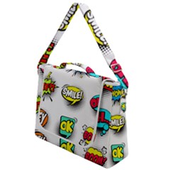 Set Colorful Comic Speech Bubbles Box Up Messenger Bag by Hannah976