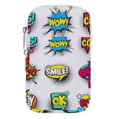 Set Colorful Comic Speech Bubbles Waist Pouch (Small)