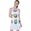 Set Colorful Comic Speech Bubbles Racer Back Mesh Tank Top View1