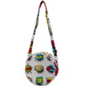 Set Colorful Comic Speech Bubbles Crossbody Circle Bag View1