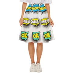 Set Colorful Comic Speech Bubbles Classic Short Skirt by Hannah976