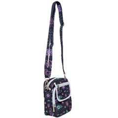 Vintage Seamless Pattern With Tribal Art African Style Drawing Shoulder Strap Belt Bag