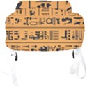 Egyptian Hieroglyphs Ancient Egypt Letters Papyrus Background Vector Old Egyptian Hieroglyph Writing Full Print Backpack View4