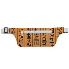 Egyptian Hieroglyphs Ancient Egypt Letters Papyrus Background Vector Old Egyptian Hieroglyph Writing Active Waist Bag