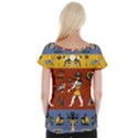 Ancient Egyptian Religion Seamless Pattern Cap Sleeve Top View2