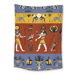 Ancient Egyptian Religion Seamless Pattern Medium Tapestry by Hannah976