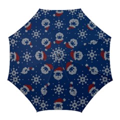 Santa Clauses Wallpaper Golf Umbrellas by artworkshop