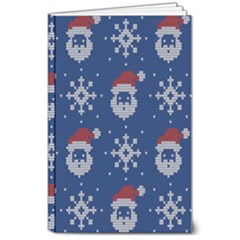 Santa Clauses Wallpaper 8  X 10  Softcover Notebook by artworkshop