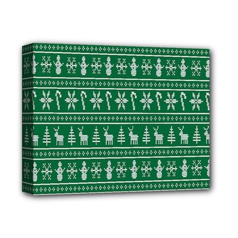 Wallpaper Ugly Sweater Backgrounds Christmas Deluxe Canvas 14  X 11  (stretched)