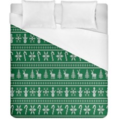 Wallpaper Ugly Sweater Backgrounds Christmas Duvet Cover (california King Size) by artworkshop