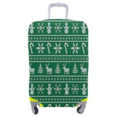 Wallpaper Ugly Sweater Backgrounds Christmas Luggage Cover (medium) by artworkshop