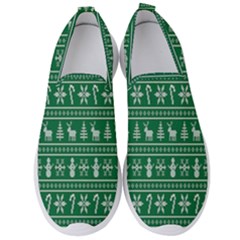 Wallpaper Ugly Sweater Backgrounds Christmas Men s Slip On Sneakers by artworkshop