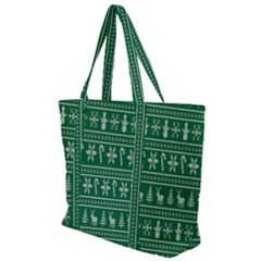 Wallpaper Ugly Sweater Backgrounds Christmas Zip Up Canvas Bag by artworkshop