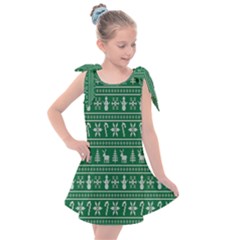 Wallpaper Ugly Sweater Backgrounds Christmas Kids  Tie Up Tunic Dress by artworkshop