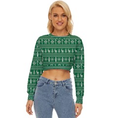 Wallpaper Ugly Sweater Backgrounds Christmas Lightweight Long Sleeve Sweatshirt